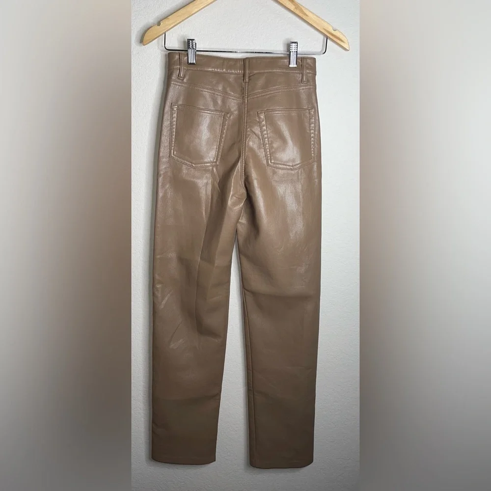 Wilfred Aritzia The Melina High Waisted Straight Leg Pant Constant Camel Size 0 - Picture 3 of 8